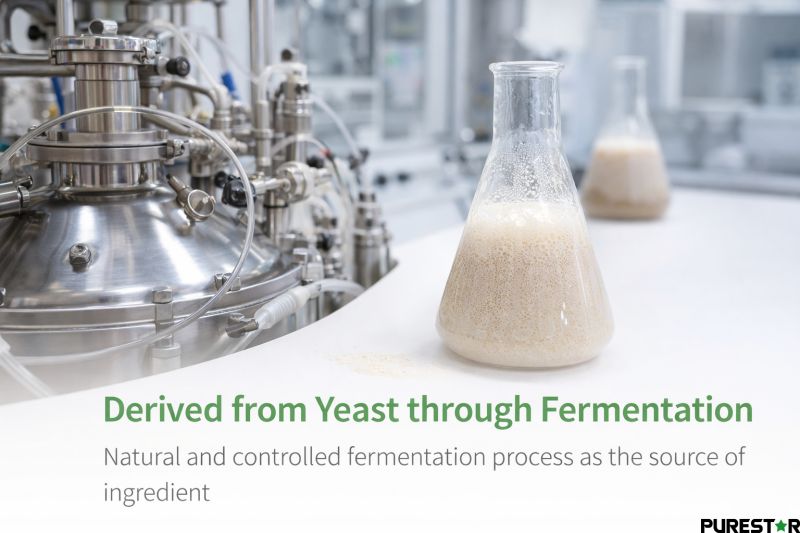 Yeast fermentation process for producing beta glucan raw material in controlled environment
