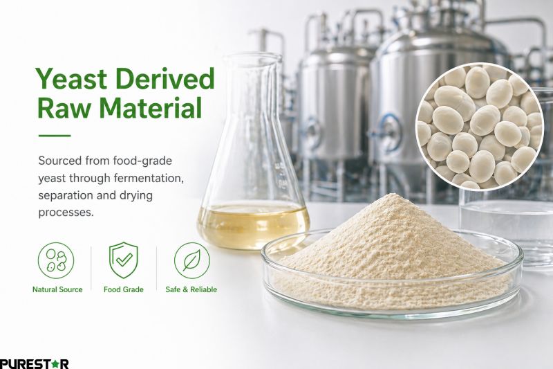 yeast polysaccharides derived from yeast fermentation raw material food grade
